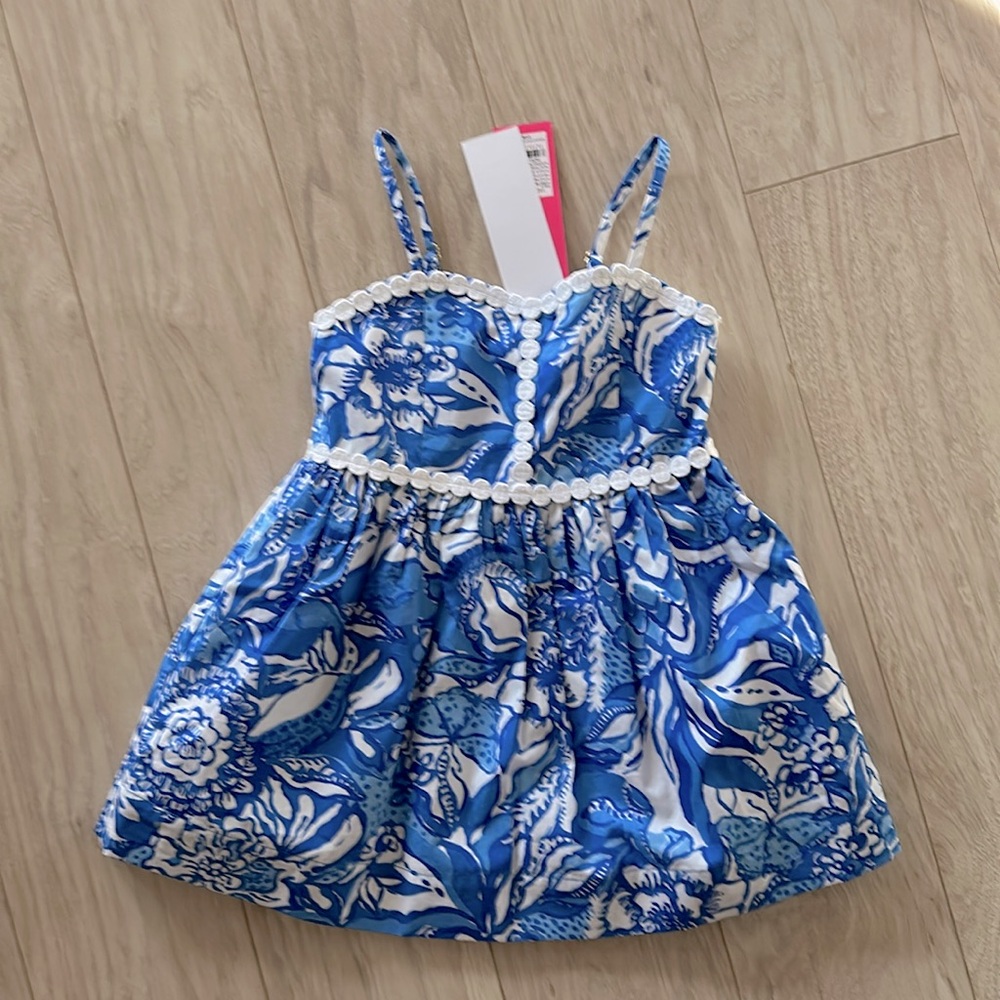 NWT Lilly Pulitzer Mini Haylan Dress in Flocking Fabulous 2T